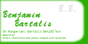 benjamin bartalis business card